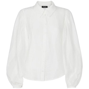 Whistles White Hannah Textured Shirt